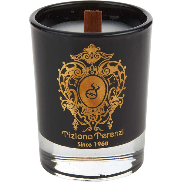 TIZIANA TERENZI ALMOND VANILLA by Tiziana Terenzi (UNISEX) - SCENTED BLACK GLASS CANDLE 1.4 OZ