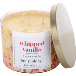 BODYCOLOGY WHIPPED VANILLA by Bodycology (UNISEX) - 3 WICK CANDLE 14.5 OZ