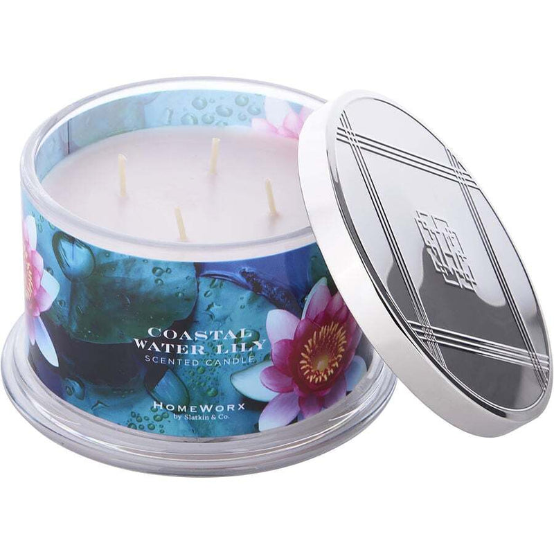 HOMEWORX COASTAL WATER LILY by Slatkin + Co. (UNISEX) - SCENTED CANDLE 18 OZ