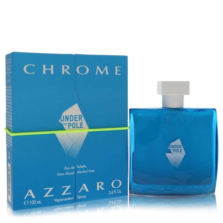 Chrome Under The Pole by Azzaro Eau De Toilette Spray (Alcohol Free) 3.4 oz (Men)